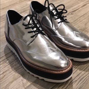 Zara Metallic Shoes (Never Worn!!)
